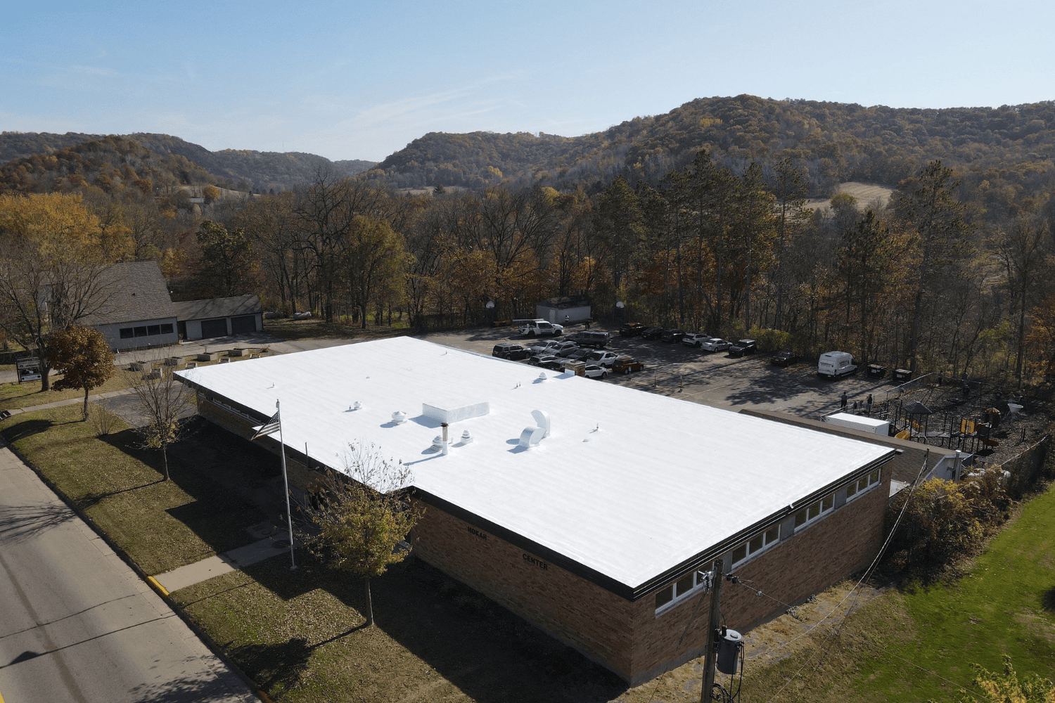 New Spray-On Roof
