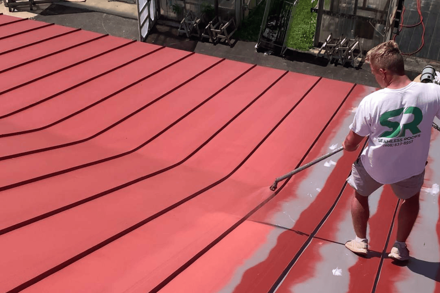 Spray-on Roof - Red Top Coat