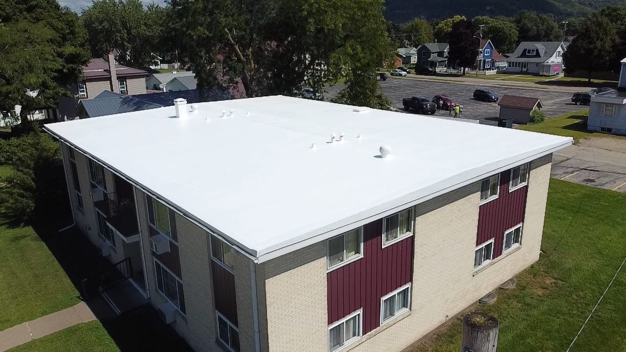 Coated roof